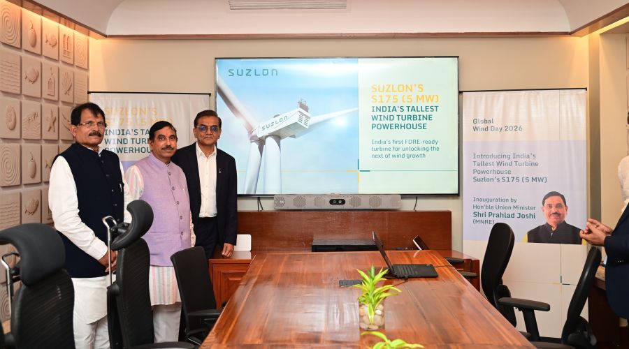 Union Minister Shri Pralhad Joshi Launches Suzlon's S175 (5 MW) - India's Tallest and Most Powerful Wind Turbine
